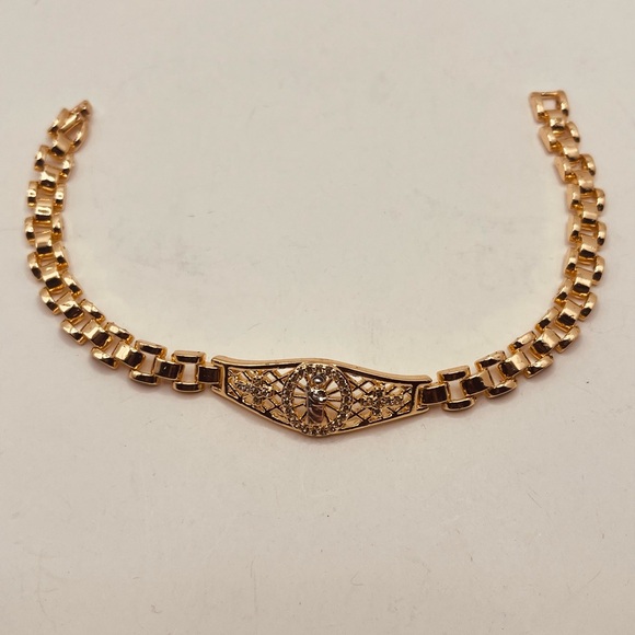 Gold plated bracelet for women San Jude Tadeo design - Picture 4 of 4